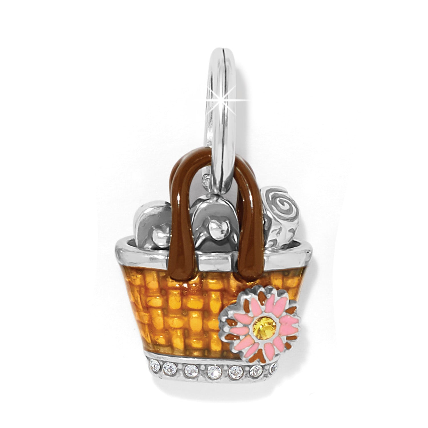 Brighton Daisy Hand Bag Charm - Juli's Wearable Art