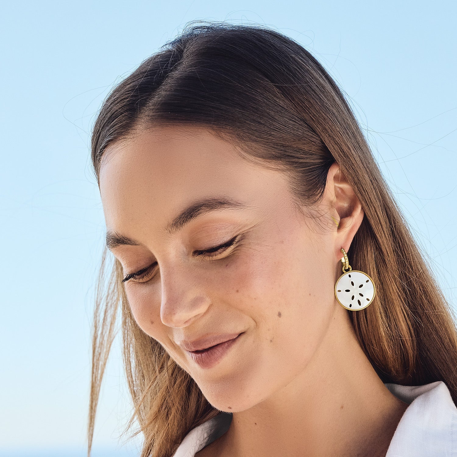 Brighton Del Mar Charm Hoop Earrings - Juli's Wearable Art