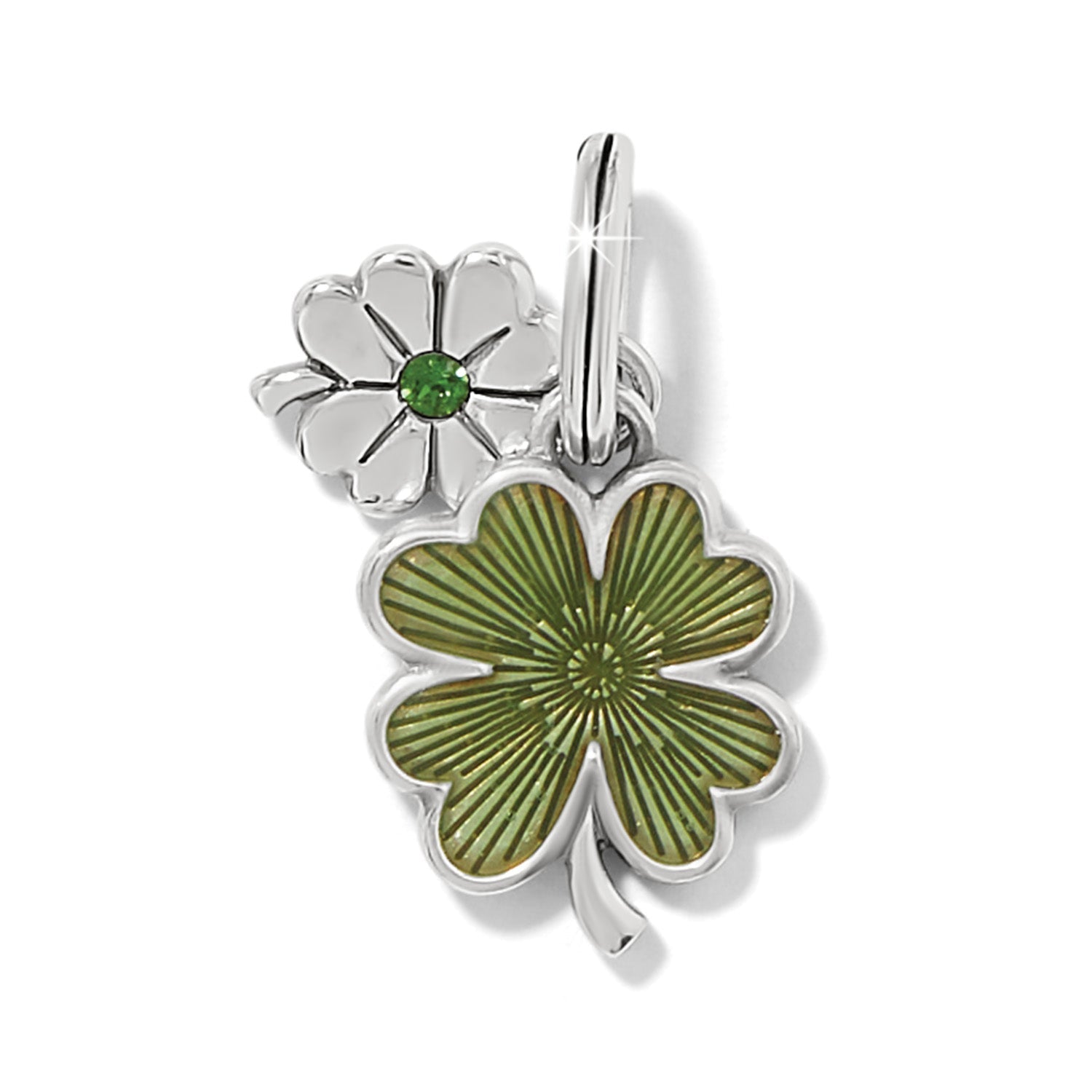 Brighton Double Shamrock Charm - Juli's Wearable Art