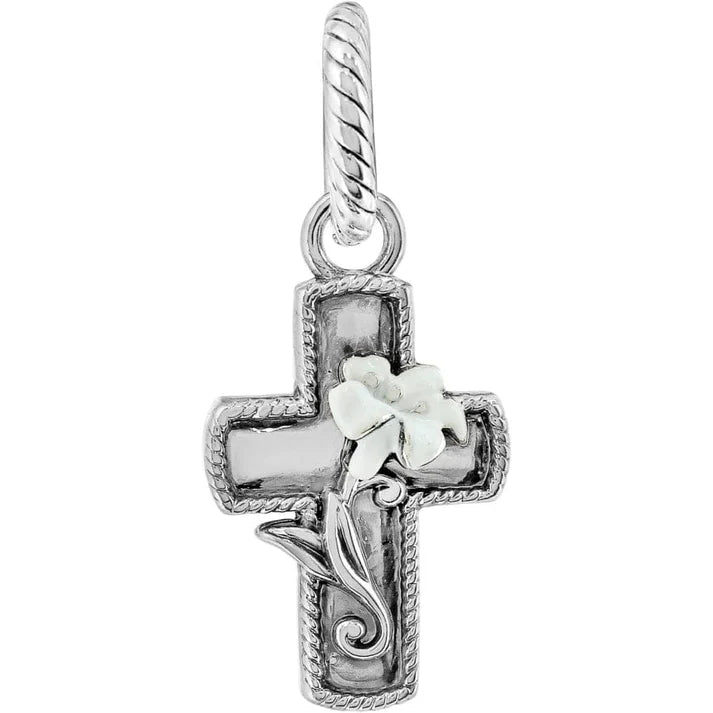 Brighton Easter Lily Cross Charm - Juli's Wearable Art
