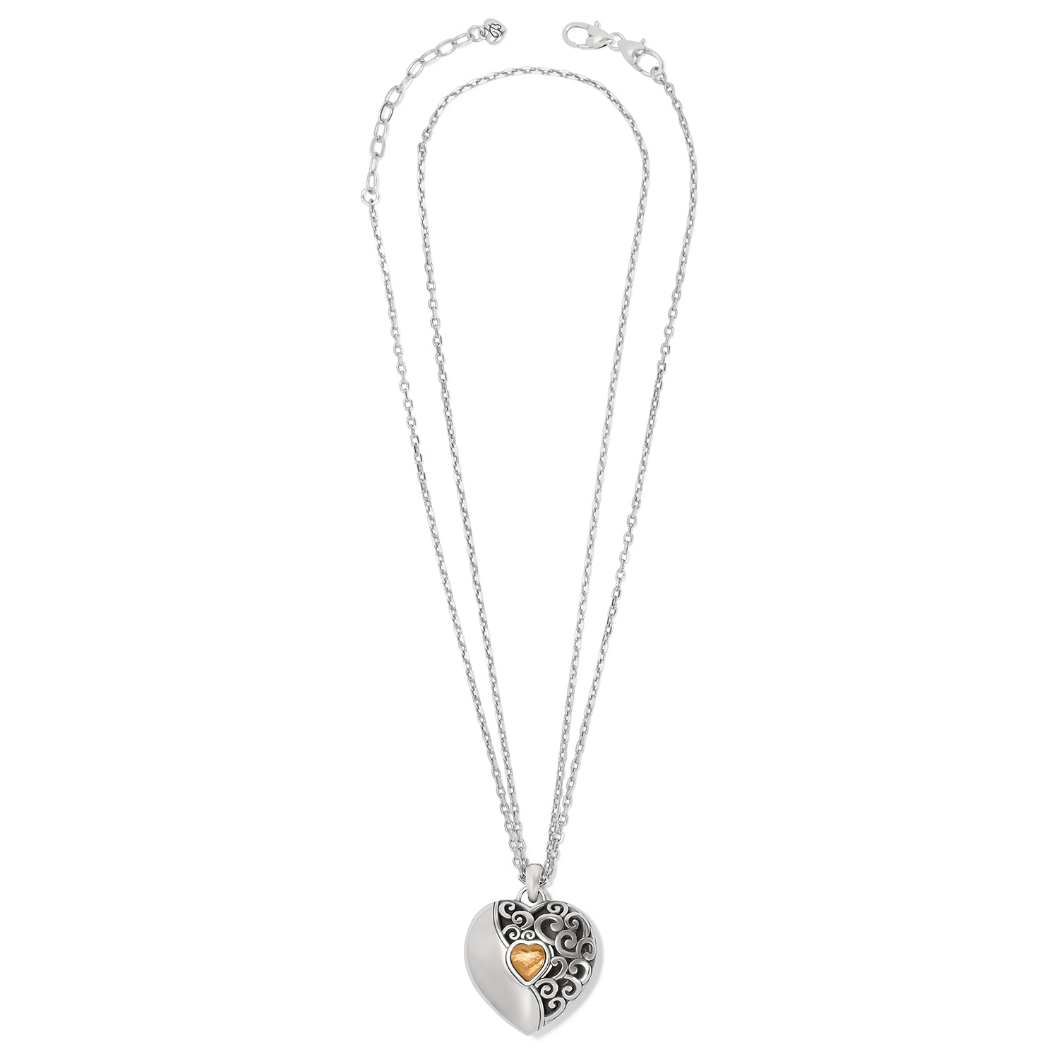 Brighton Ecstatic Heart Reversible Convertible Necklace - Juli's Wearable Art