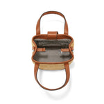 Brighton Elena Straw Small Tote in Luggage Brown - Juli's Wearable Art