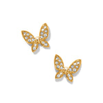 Brighton Enchanting Butterfly Post Earrings - Gold - Juli's Wearable Art