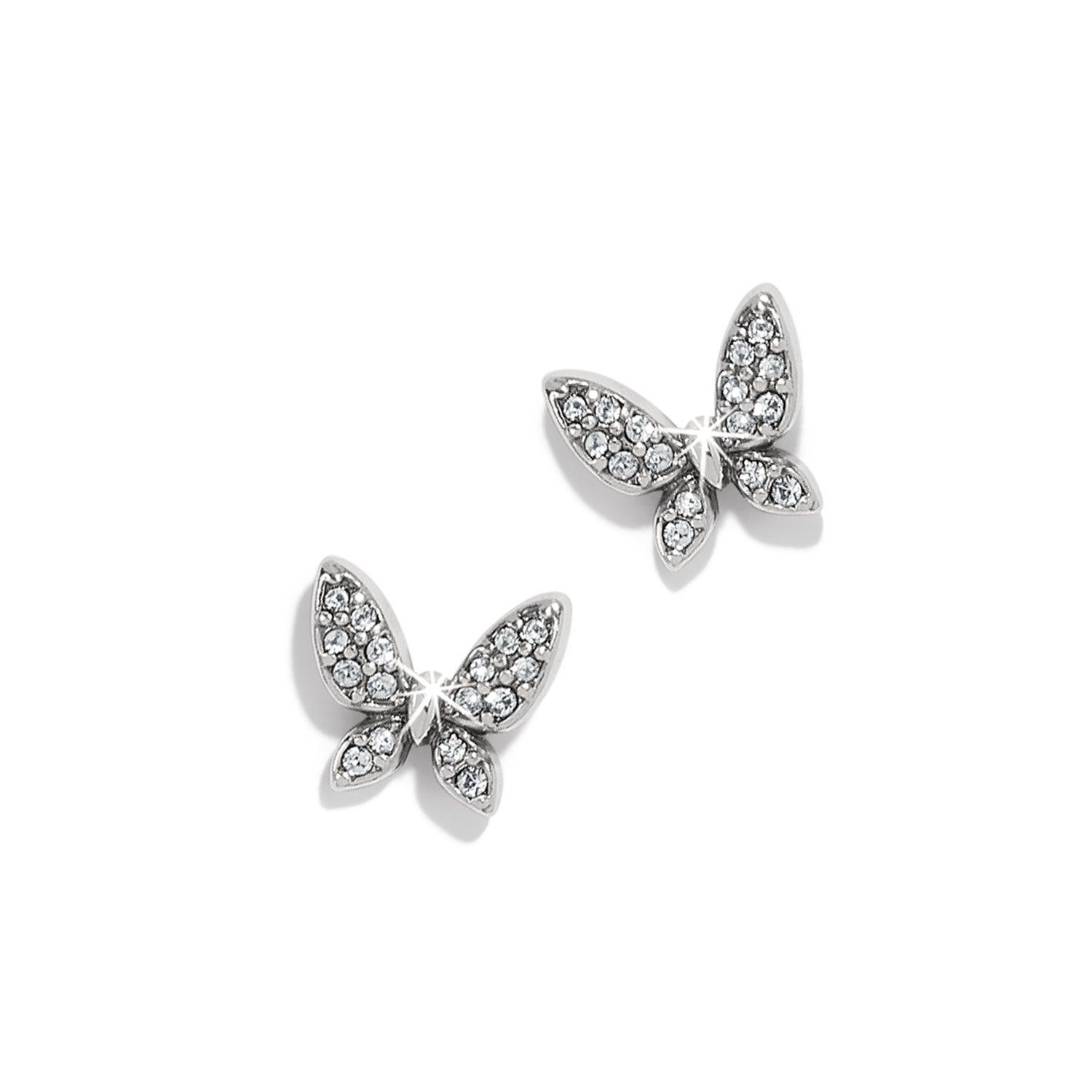 Brighton Enchanting Butterfly Post Earrings in Silver - Juli's Wearable Art