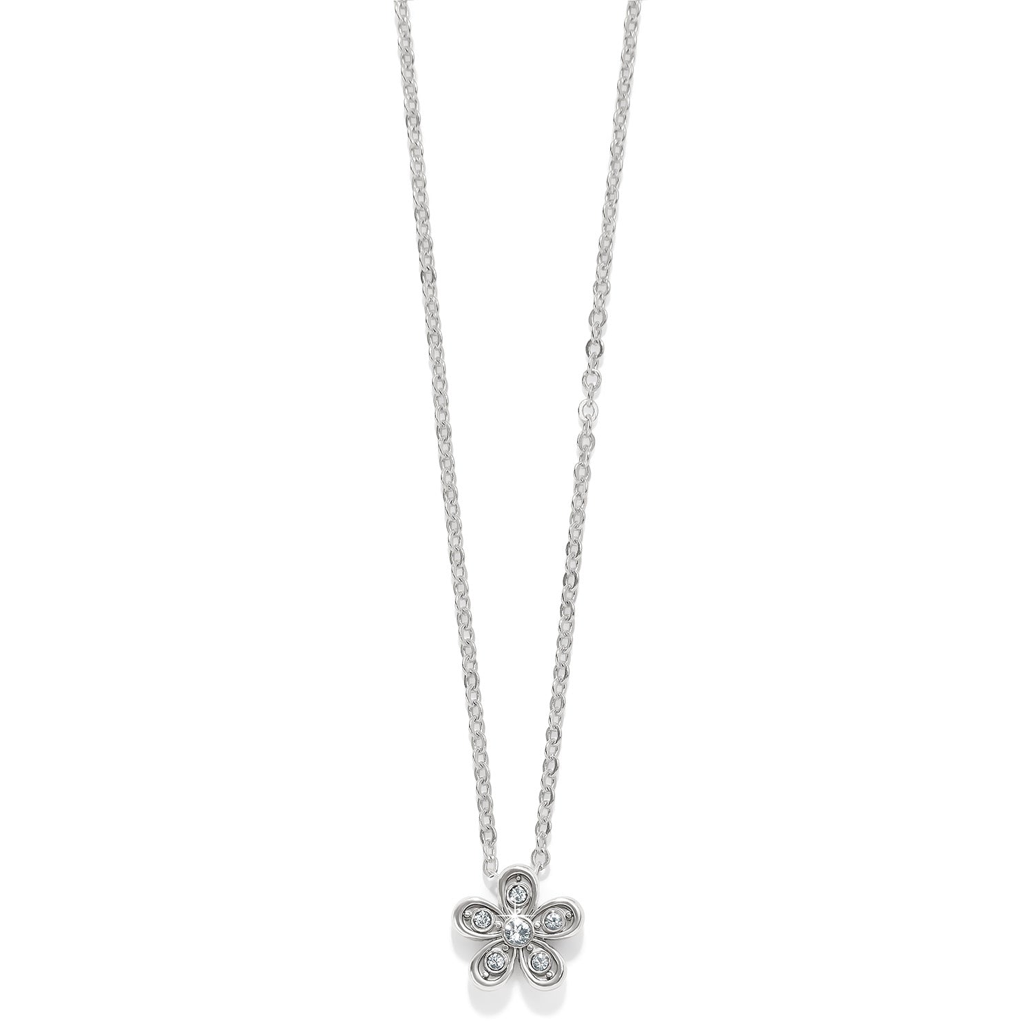 Brighton Enchanting Flower Necklace in Silver