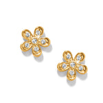 Brighton Enchanting Flower Post Earrings - Gold - Juli's Wearable Art