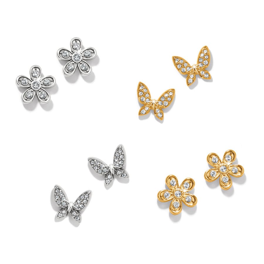 Brighton Enchanting Flower Post Earrings - Silver