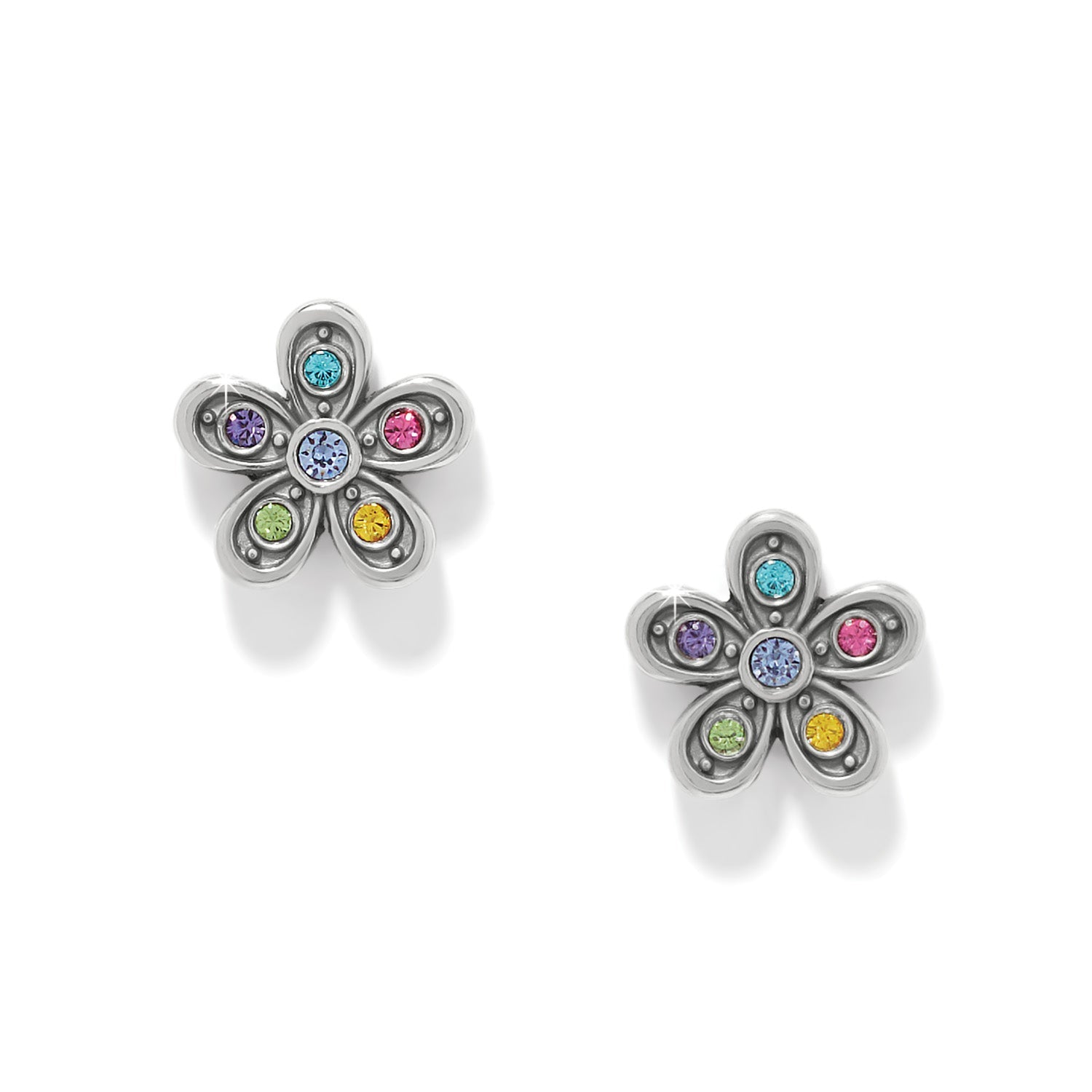 Brighton Enchanting Gem Flower Earrings - Juli's Wearable Art