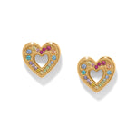 Brighton Enchanting Gem Heart Earrings - Juli's Wearable Art