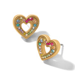 Brighton Enchanting Gem Heart Earrings - Juli's Wearable Art