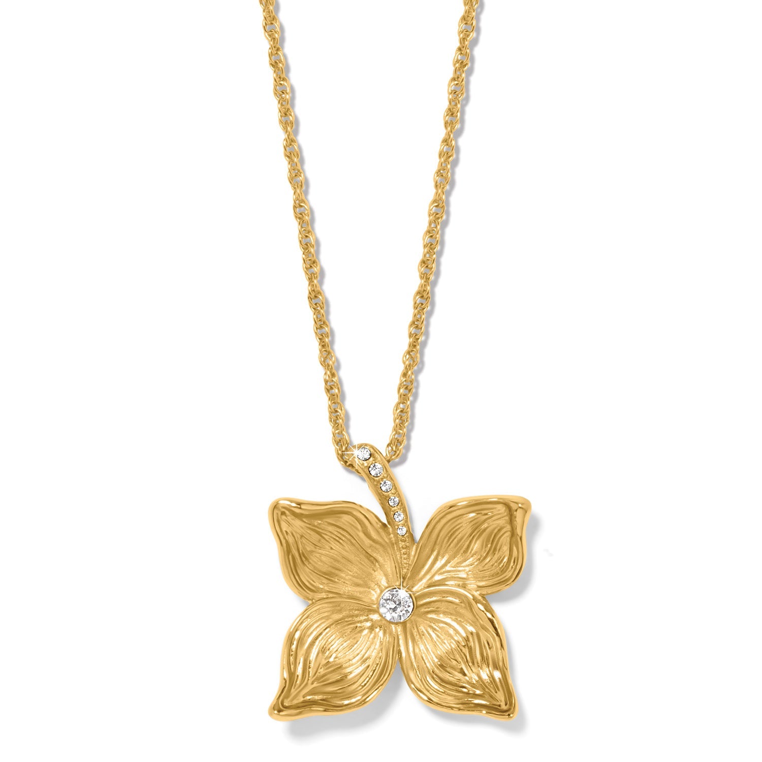 Brighton Everbloom Flower Necklace in Gold