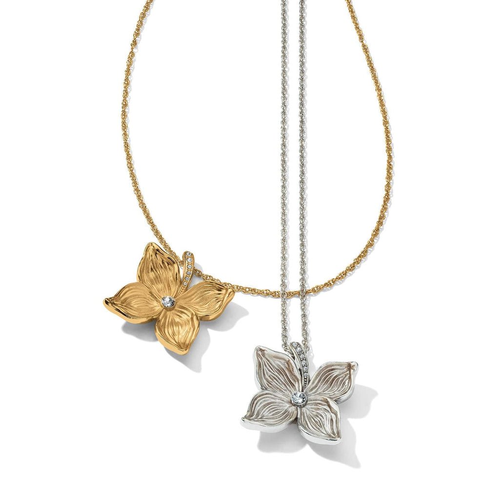 Brighton Everbloom Flower Necklace in Silver - Juli's Wearable Art