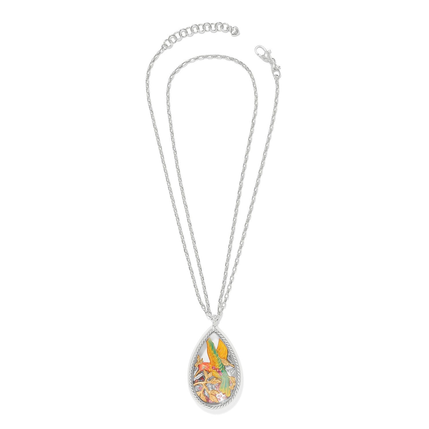 Brighton Everbloom Hummingbird Shaker Necklace
