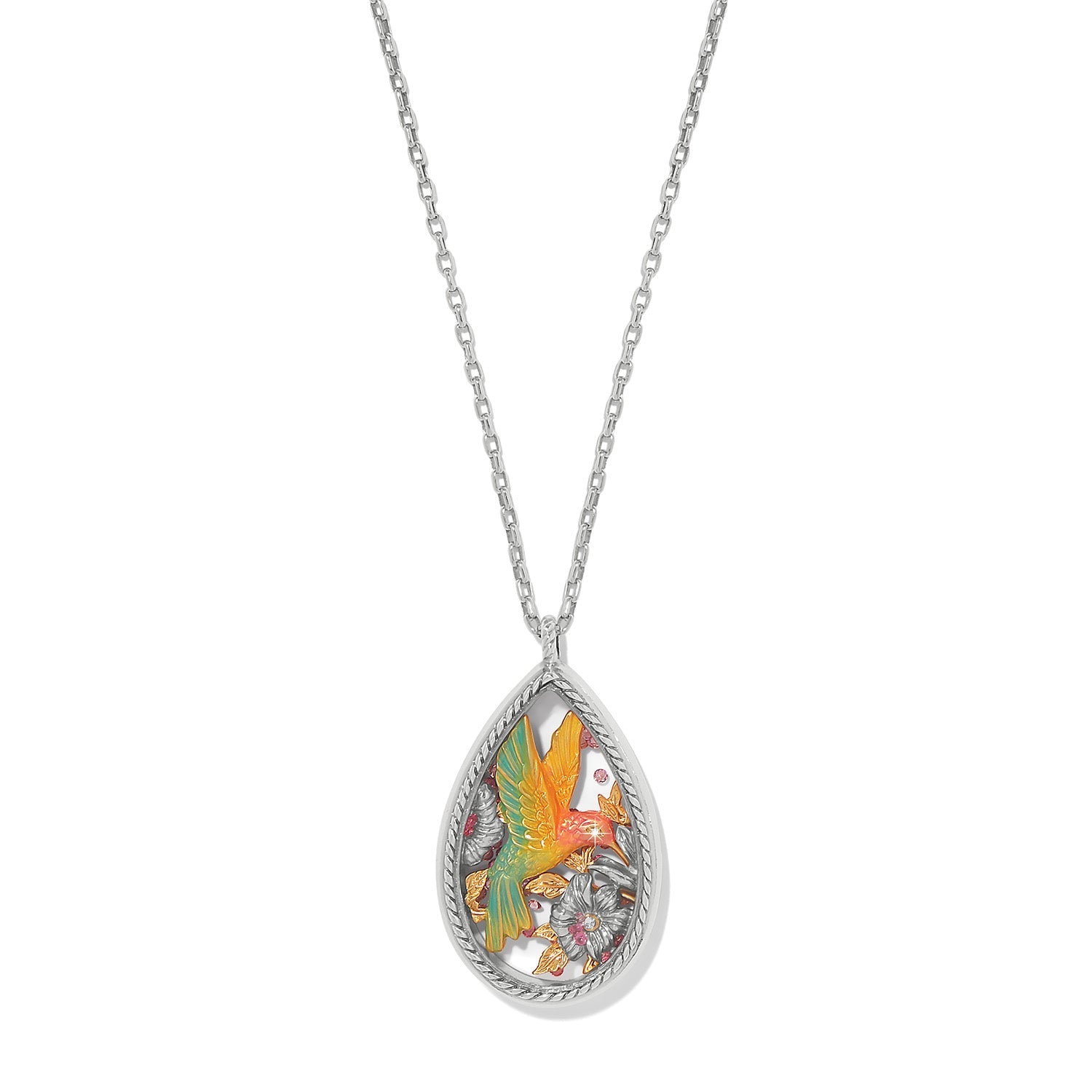 Brighton Everbloom Hummingbird Shaker Necklace - Juli's Wearable Art