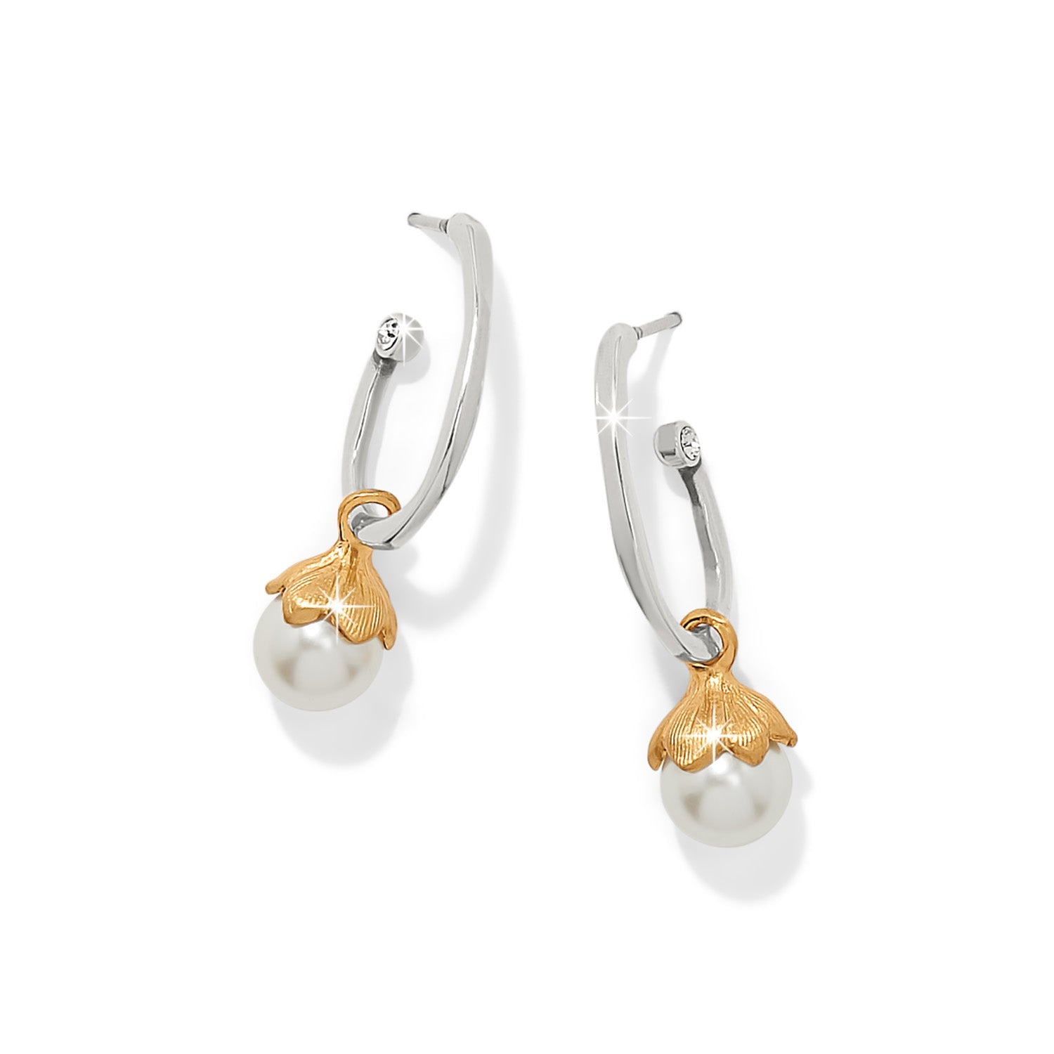 Brighton Everbloom Pearl Hoop Earrings