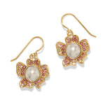 Brighton Everbloom Pearl Pink French Wire Earrings - Juli's Wearable Art