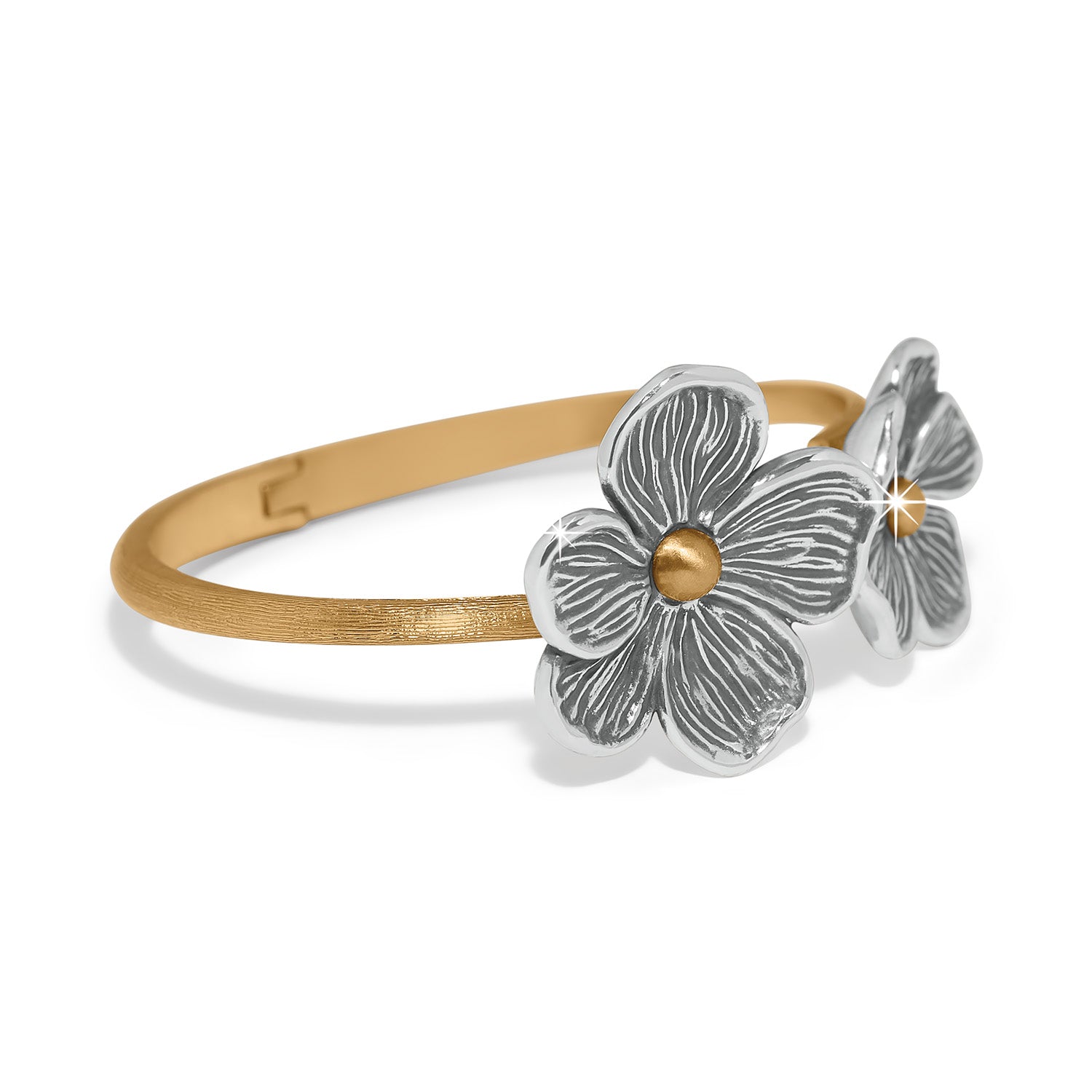Brighton Everbloom Windflower Open Hinged Bangle - Juli's Wearable Art