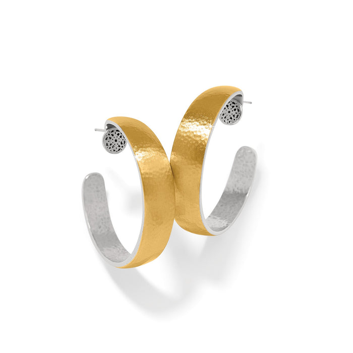 Ferrara Entrata Moon Large Hoop Earrings, Gold/Silver main image 0