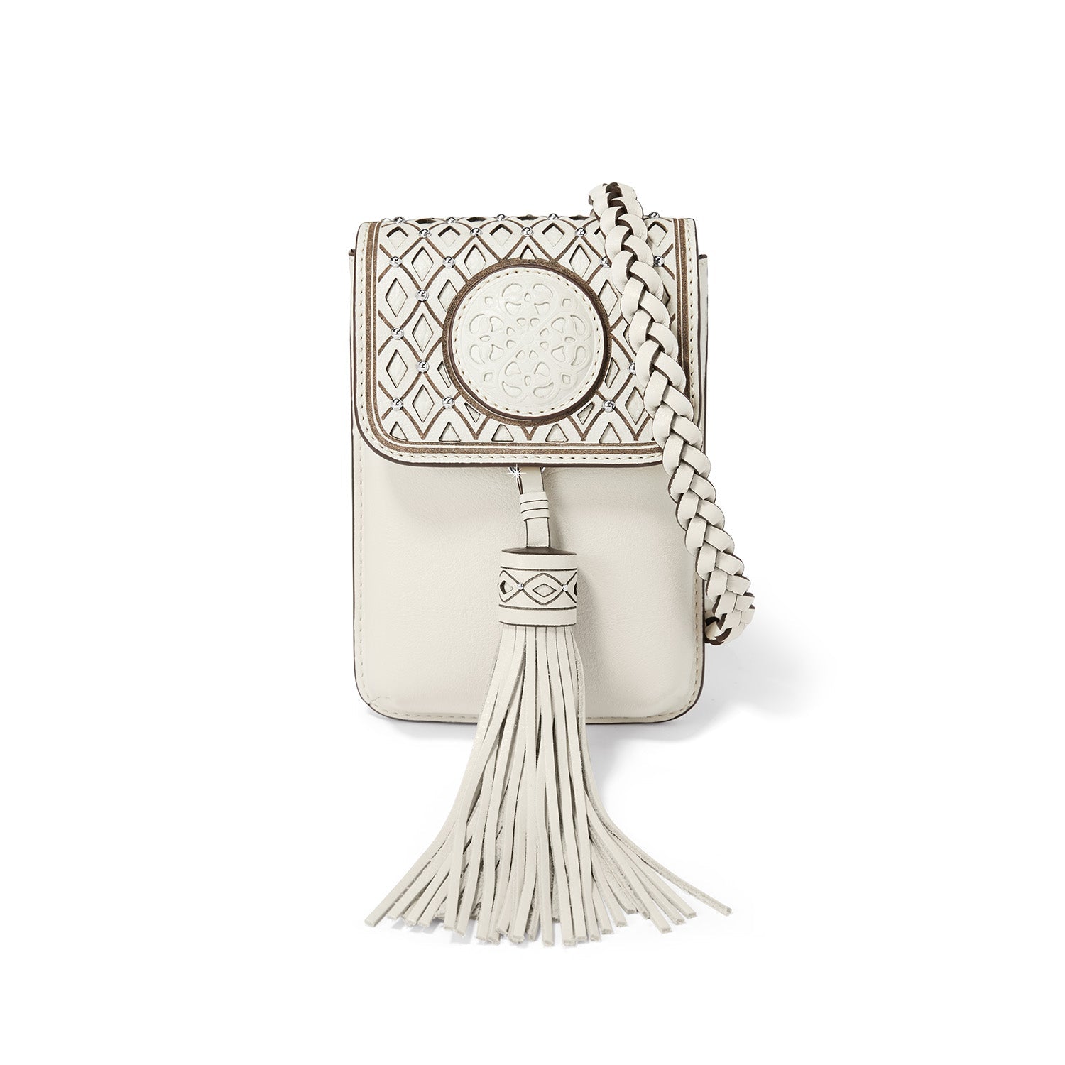Brighton Ferrara La Belleza Phone Organizer | Shoe White Leather