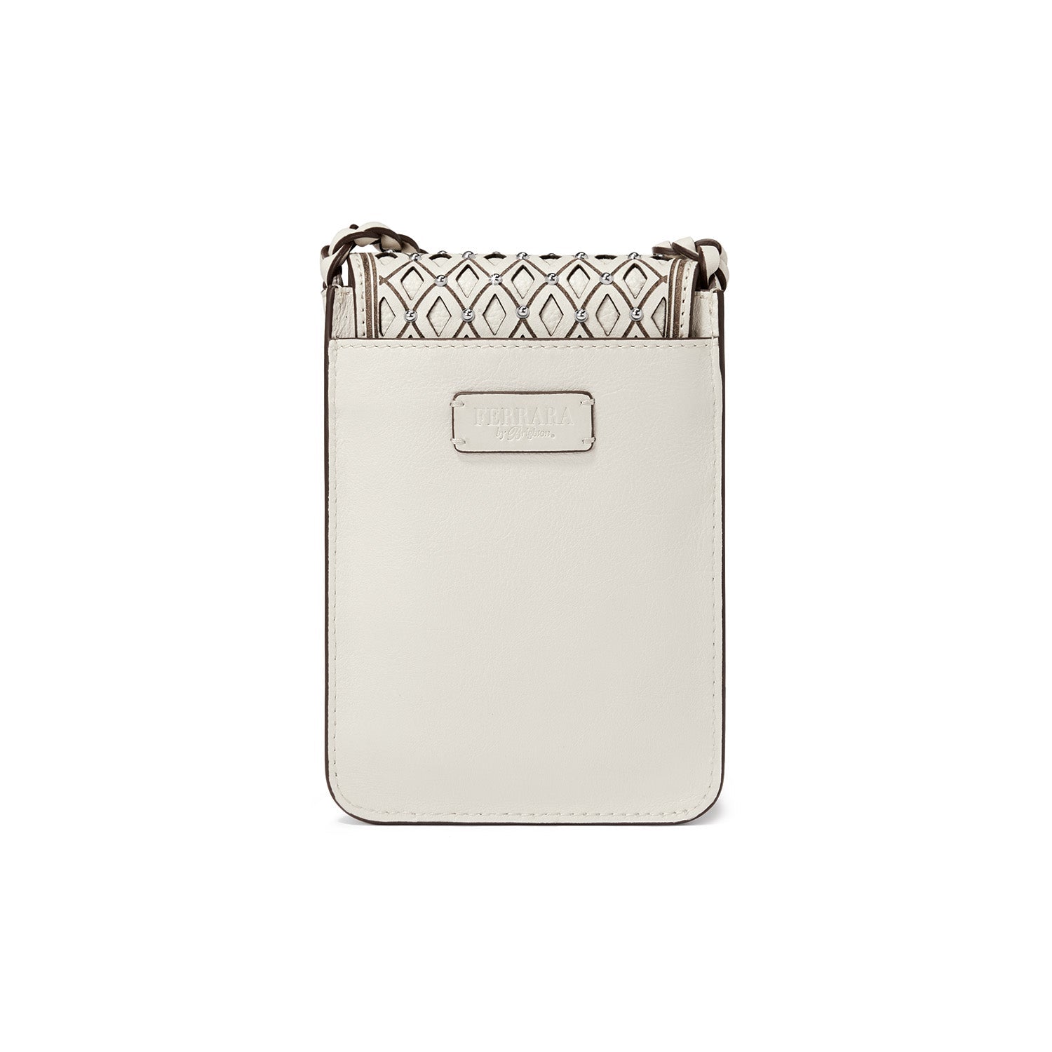 Brighton Ferrara La Belleza Phone Organizer | Shoe White Leather - Juli's Wearable Art