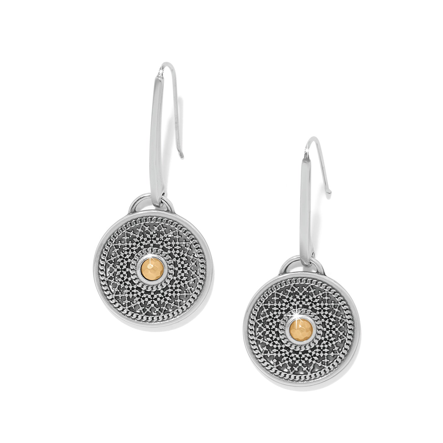 Brighton Ferrara Segreta Medallion French Wire Earrings - Juli's Wearable Art