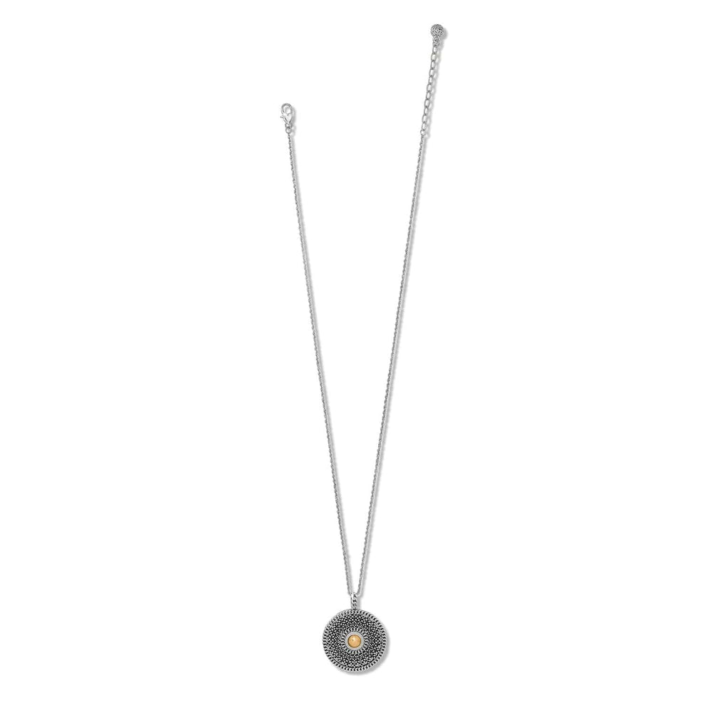 Brighton Ferrara Segreta Medallion Necklace – Silver - Gold - Juli's Wearable Art