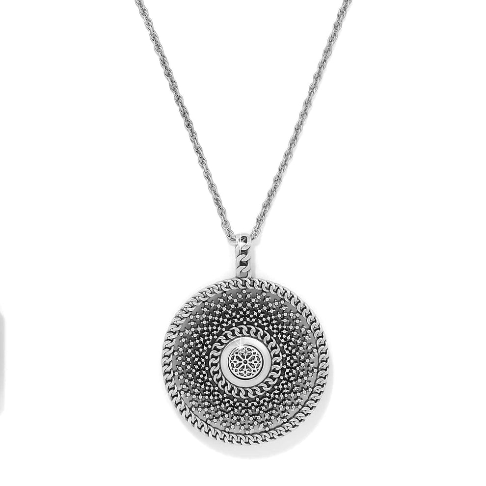 Brighton Ferrara Segreta Medallion Necklace – Silver - Gold - Juli's Wearable Art