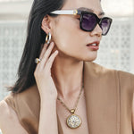Brighton Ferrara Two Tone Luce Large Pendant Necklace - Juli's Wearable Art