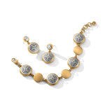 Brighton Ferrara Two Tone Luce Post Drop Earrings - Juli's Wearable Art