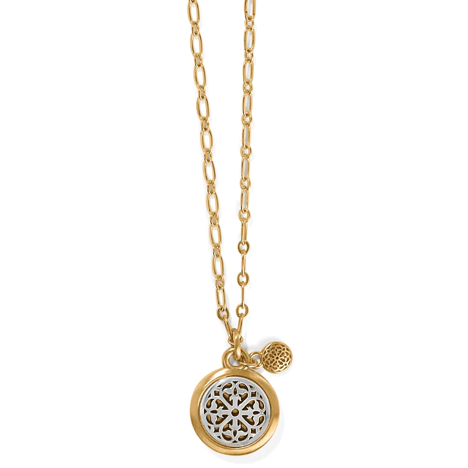 Brighton Ferrara Two Tone Luce Small Pendant Necklace - Juli's Wearable Art