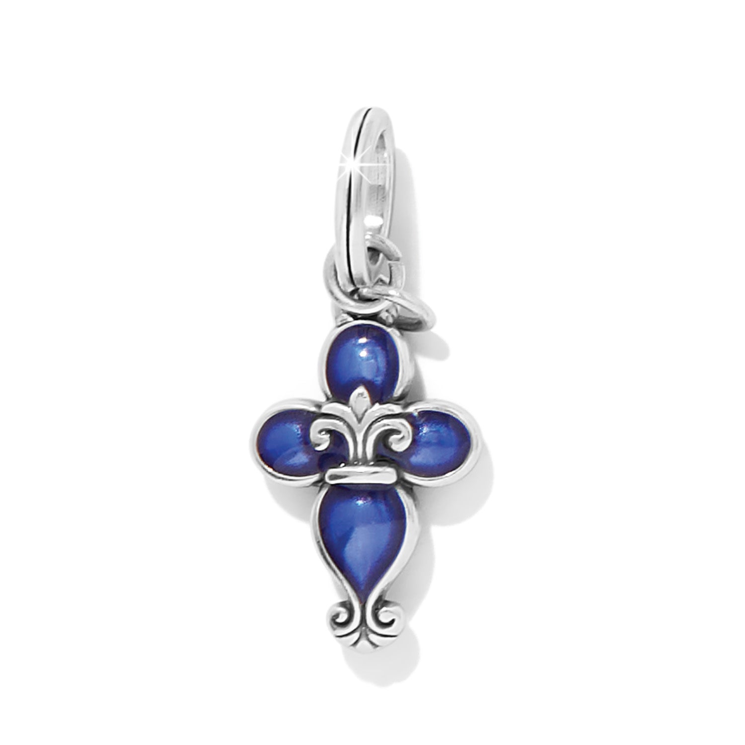 Brighton Fleur Di Lis Charm - Blue - Juli's Wearable Art