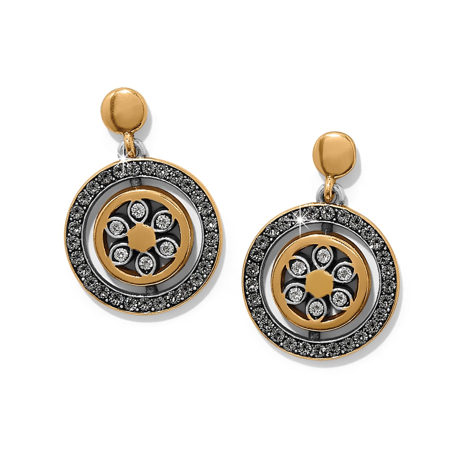 Brighton Flora Petite Post Drop Earrings - Gold - Juli's Wearable Art