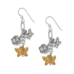 Brighton Forever Butterfly Charms French Wire Earrings - Juli's Wearable Art