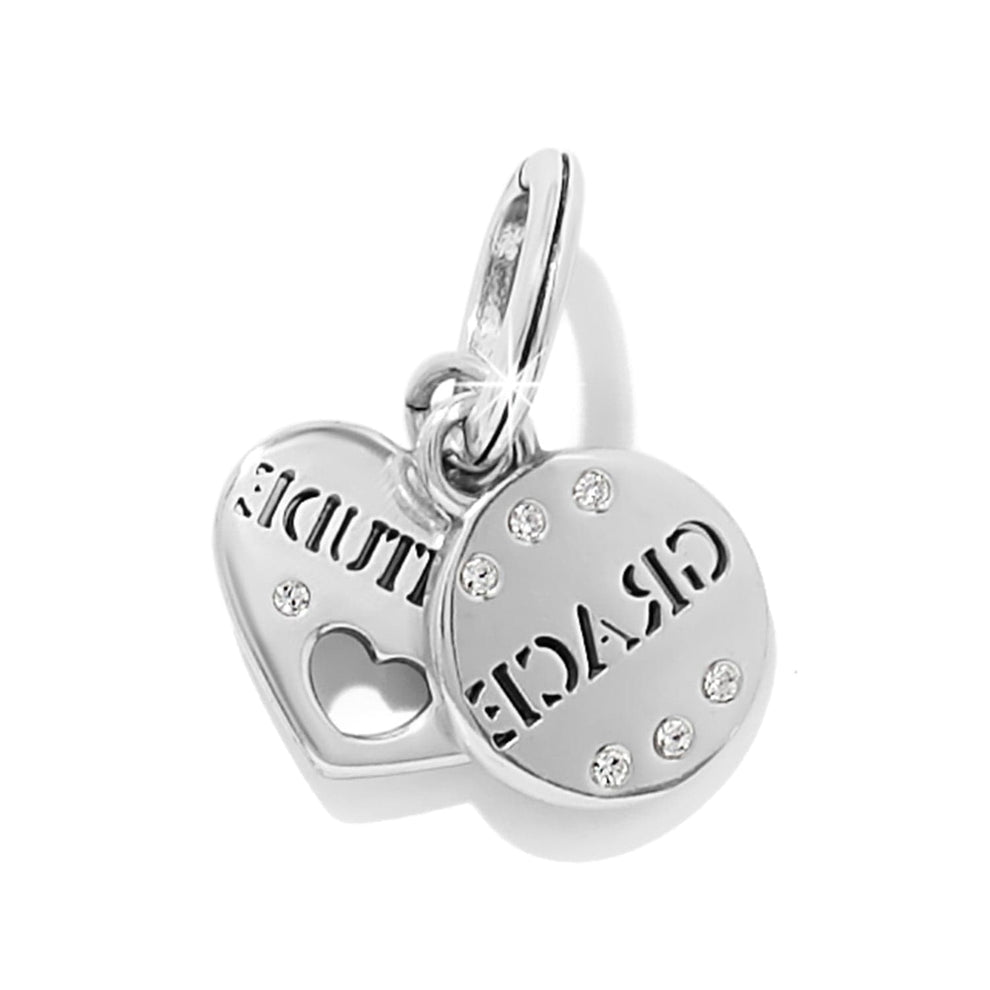 Brighton Graced With Gratitude Charm – Silver - Juli's Wearable Art
