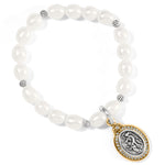 Brighton Guardian Angel Pearl Stretch Bracelet - Juli's Wearable Art