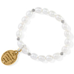 Brighton Guardian Angel Pearl Stretch Bracelet - Juli's Wearable Art