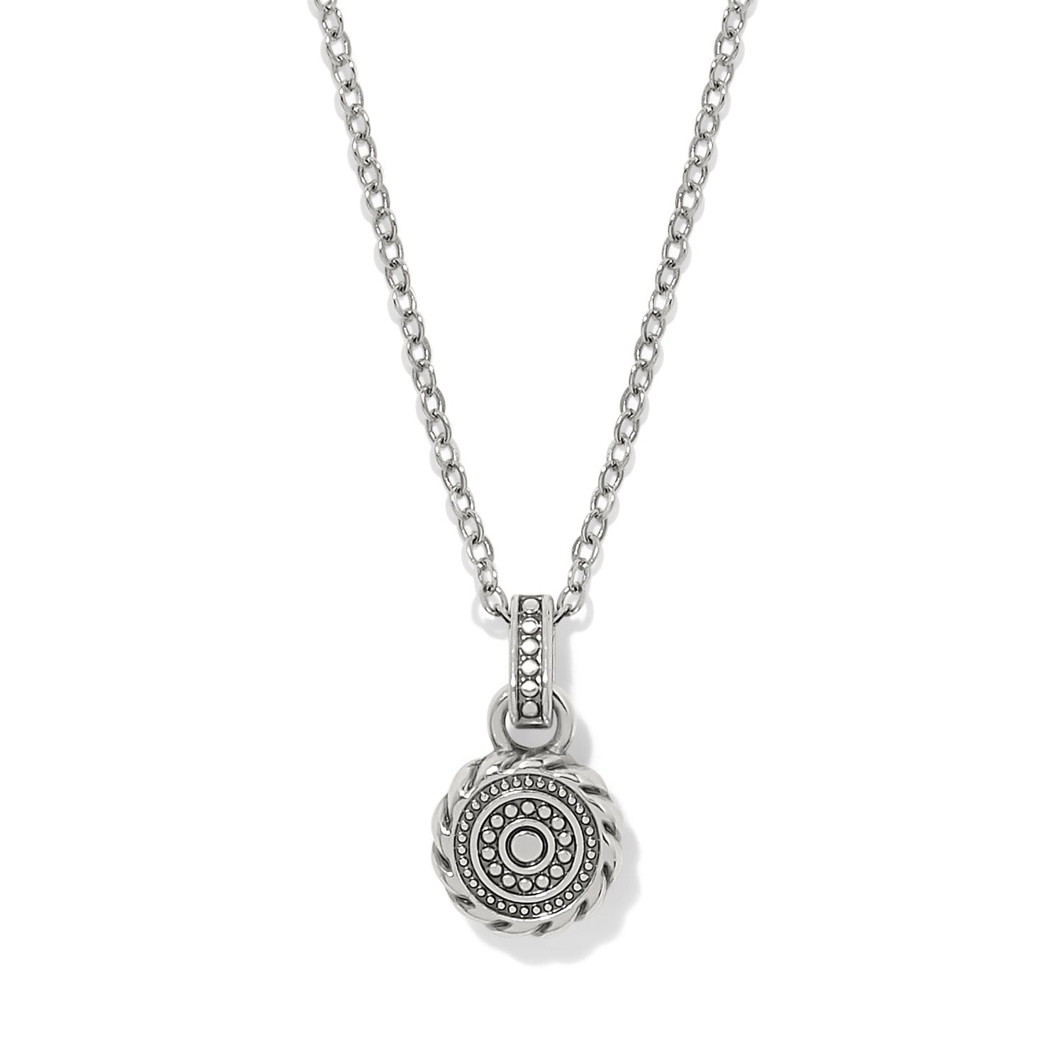 Brighton Halo Gemma Petite Round Necklace | Tanzanite