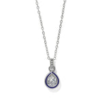 Brighton Halo Gemma Petite Teardrop Necklace - Juli's Wearable Art
