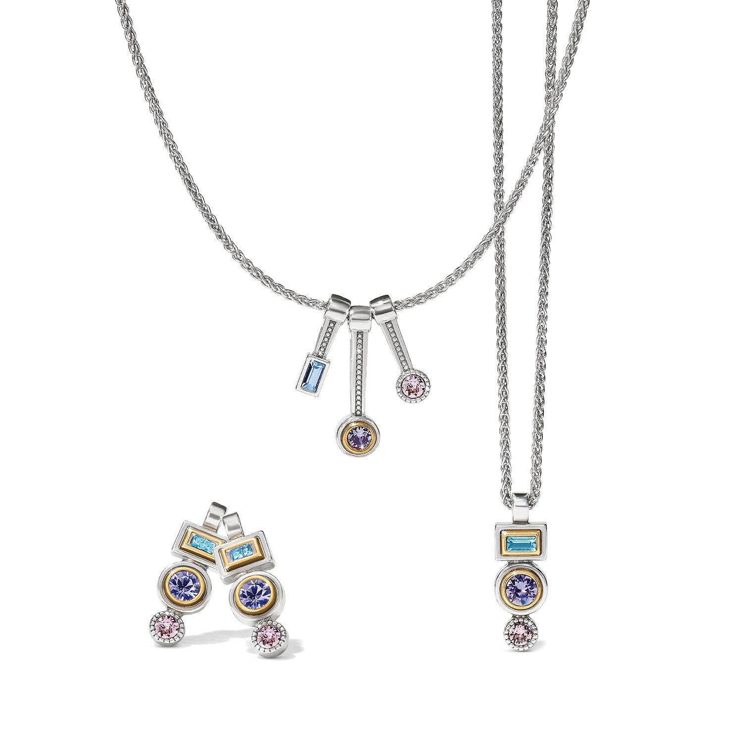 Brighton Halo Gleam Drop Necklace - Juli's Wearable Art