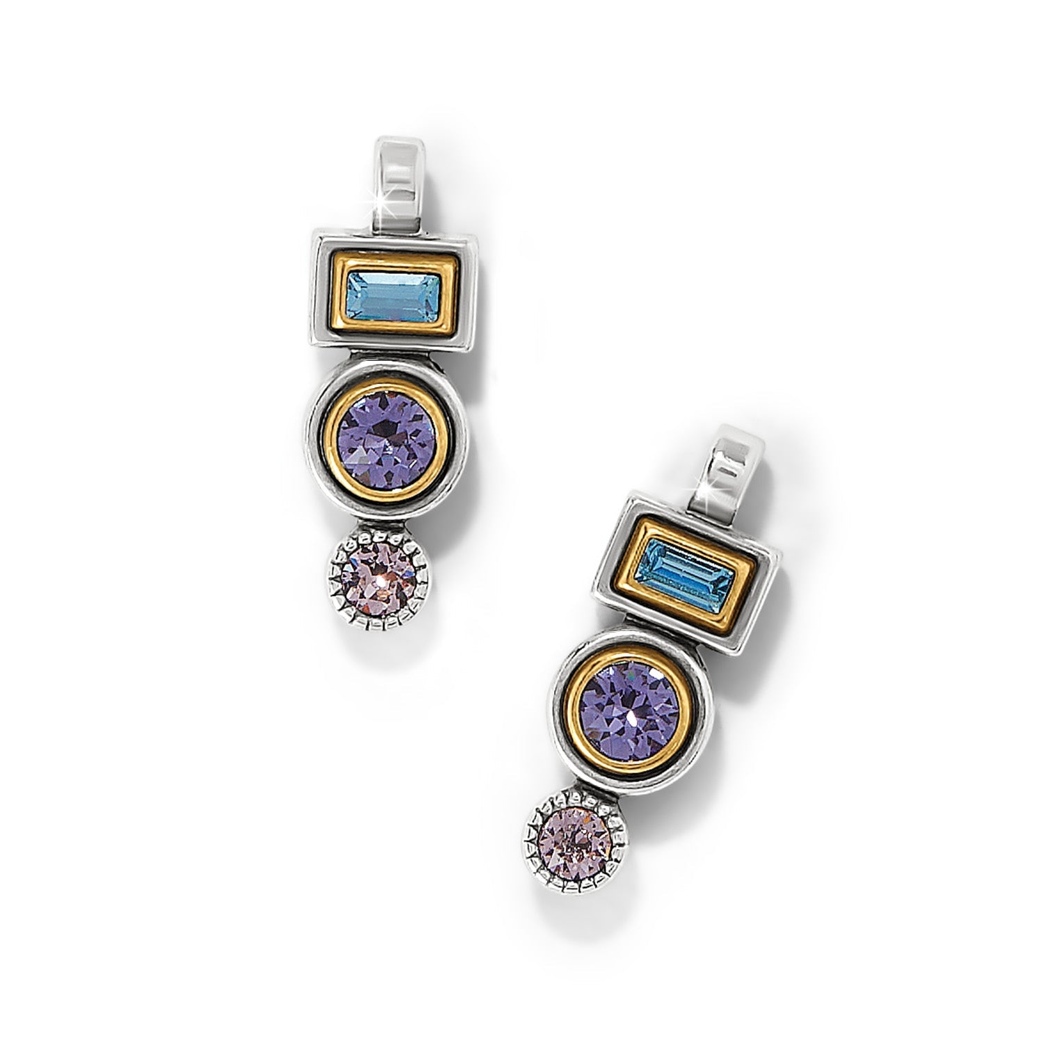 Brighton Halo Gleam Drop Post Earrings - Juli's Wearable Art