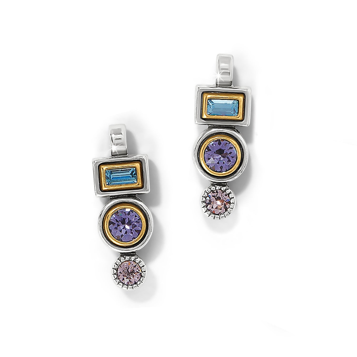 Brighton Halo Gleam Drop Post Earrings - Juli's Wearable Art