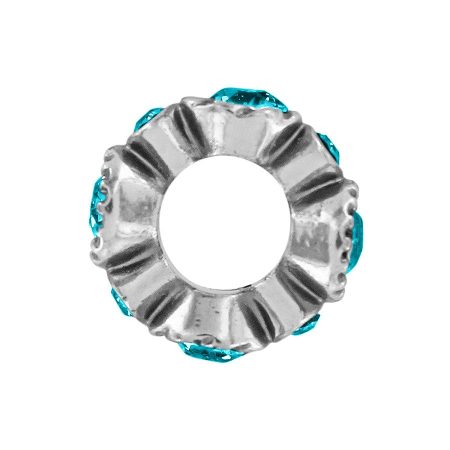 Brighton Halo Stargazer Crystal Spacer Bead | Blue Zircon