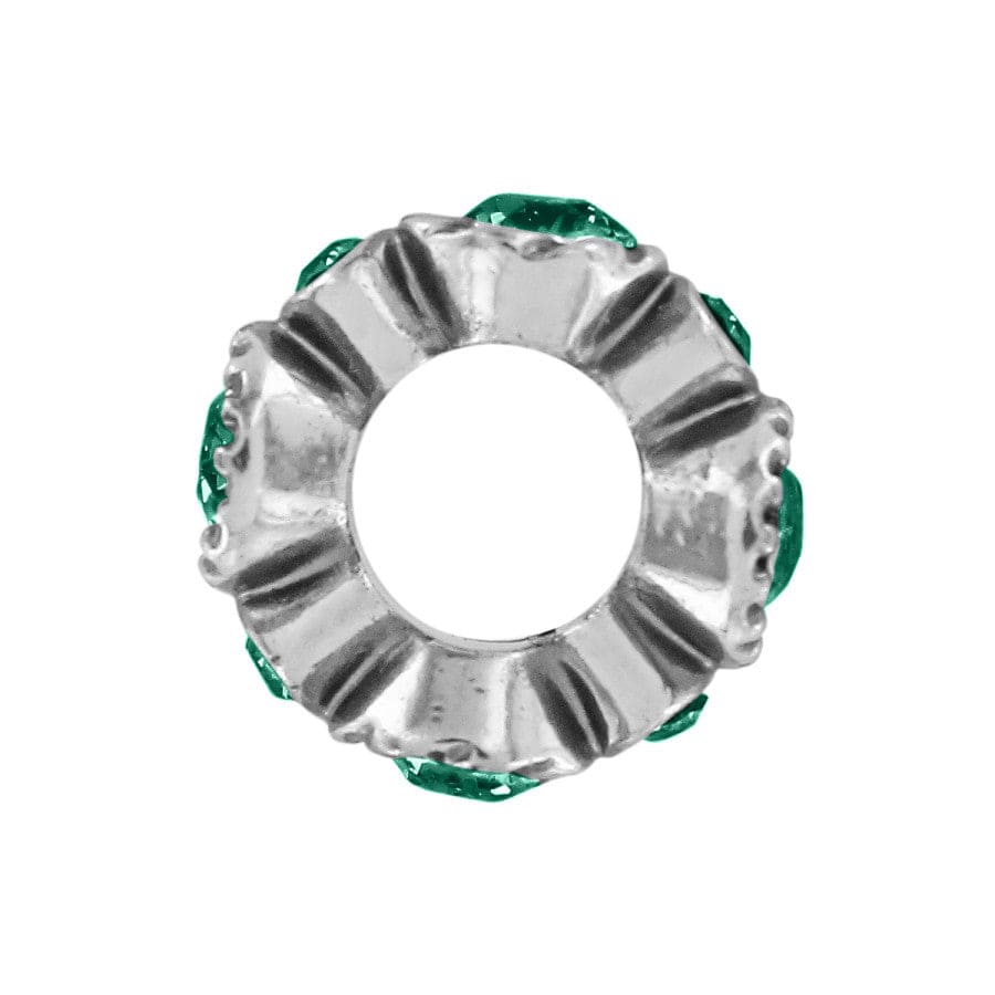 Brighton Halo Stargazer Crystal Spacer Bead | Emerald Green - Juli's Wearable Art