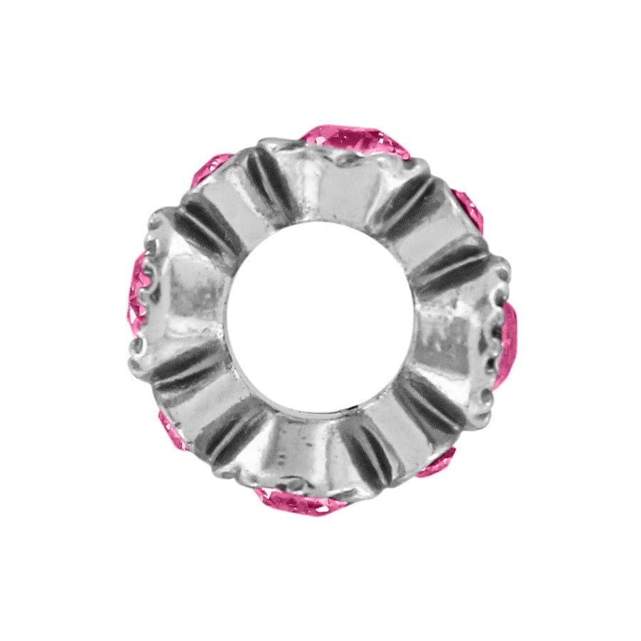 Brighton Halo Stargazer Crystal Spacer Bead | Pink Tourmaline - Juli's Wearable Art
