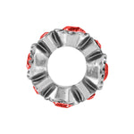 Brighton Halo Stargazer Crystal Spacer Bead | Red - Juli's Wearable Art