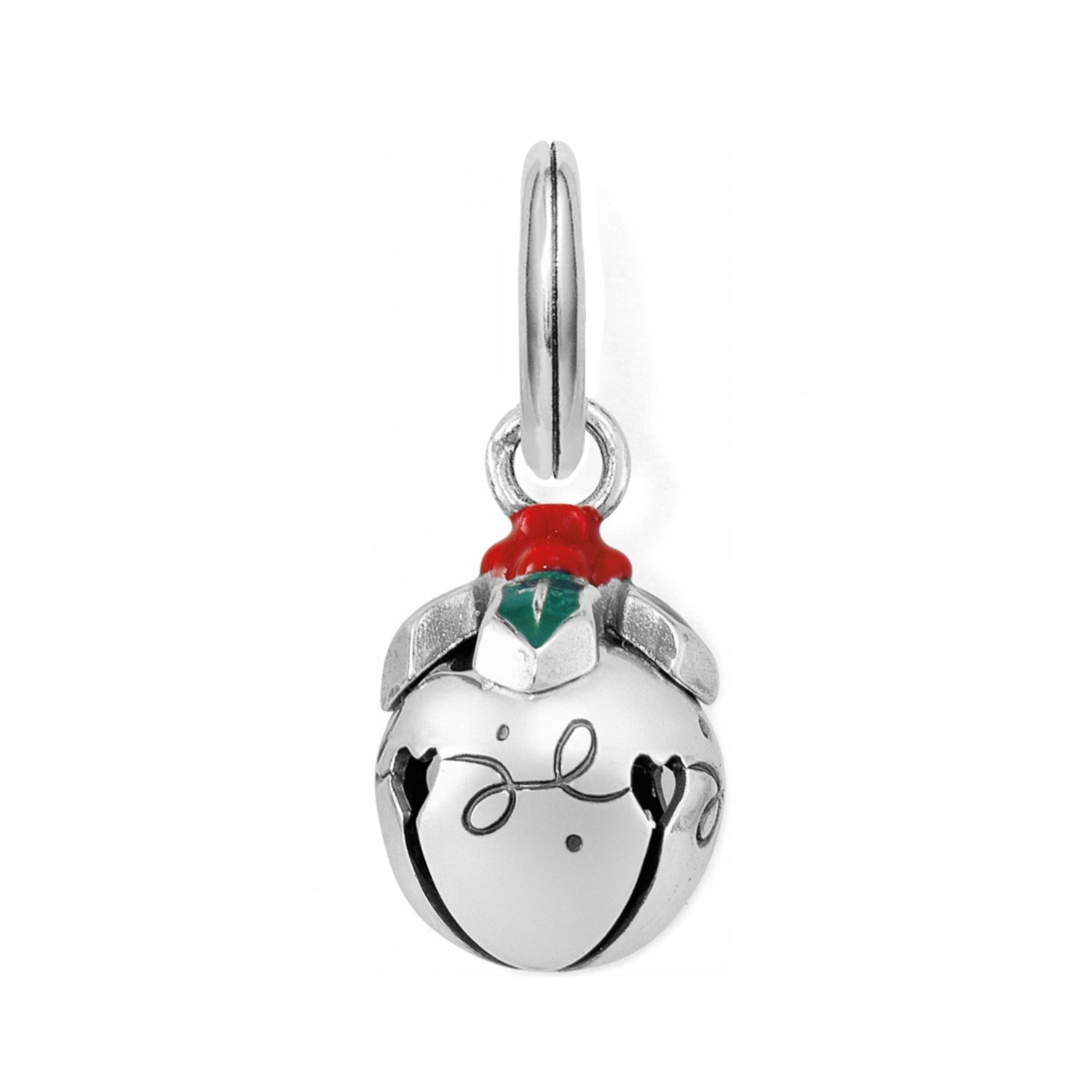 Brighton Hollyberry Christmas Bell Charm - Juli's Wearable Art