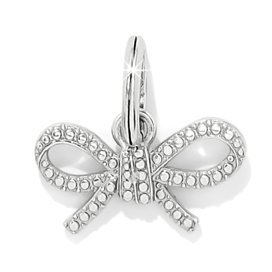 Brighton Illumina Bow Charm – Crystal Silver & Pink