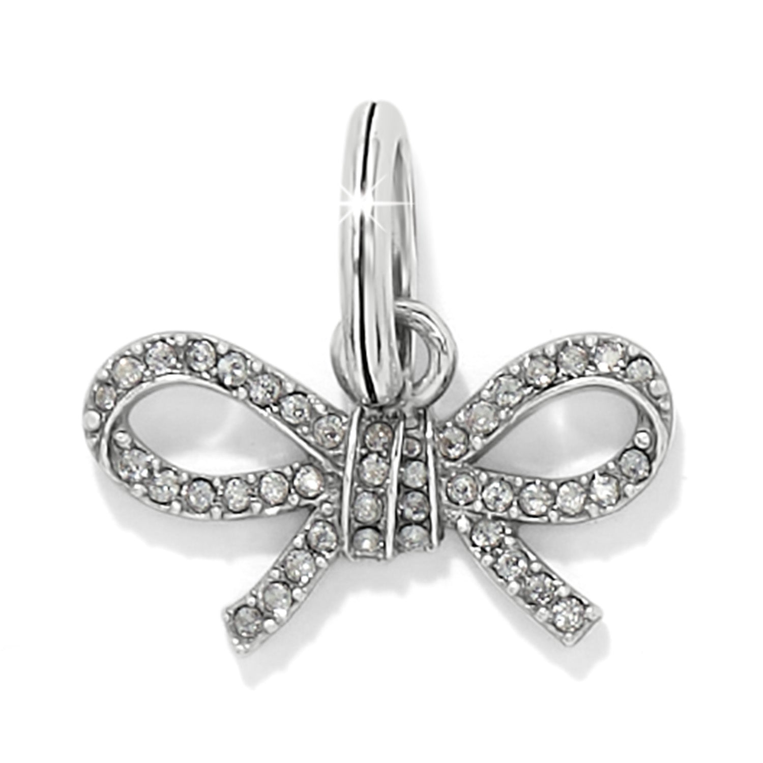 Brighton Illumina Bow Charm - Silver - Juli's Wearable Art
