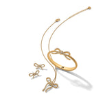 Brighton Illumina Bow Post Earrings | Gold - Juli's Wearable Art