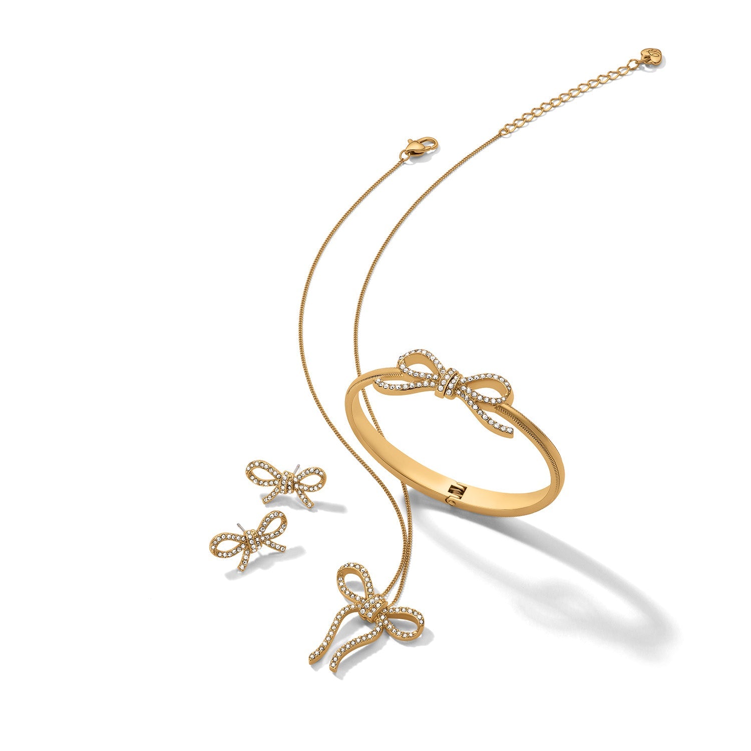 Brighton Illumina Bow Post Earrings | Gold - Juli's Wearable Art